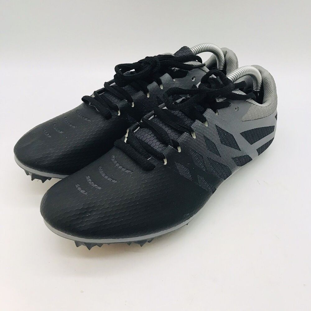 Thestron Track and Field Shoes Women's 6.5 Gray & Black Lace Up Low Top Spikes
